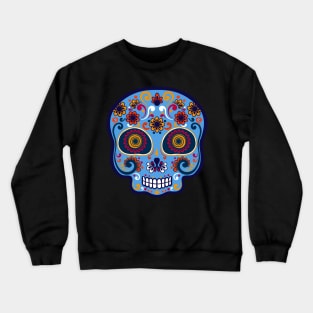 Calavera azul pink Crewneck Sweatshirt